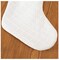 20.5 Inch White Christmas Stocking with Faux Fur Border Trim Handicraft Xmas Tree Decoration Ornaments
